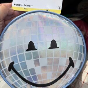 Target Holographic Smiley Face Pencil Pouch